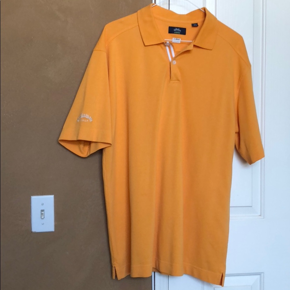 Orange Callaway Golf Polo Shirt